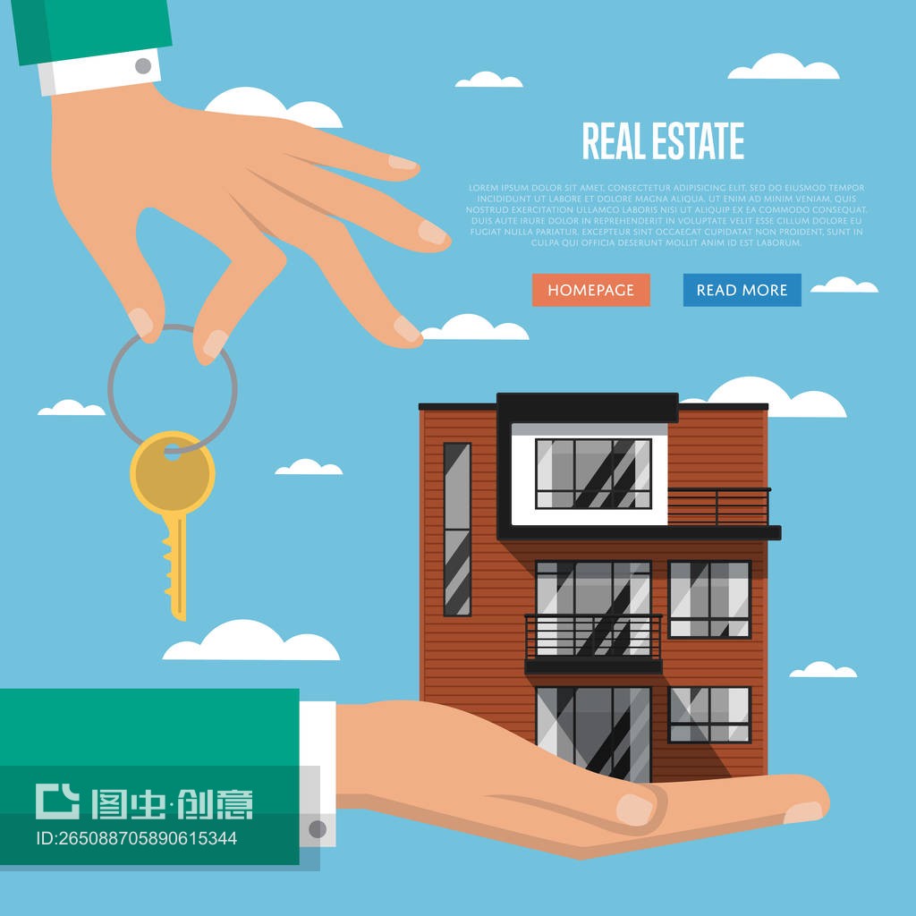 房產(chǎn)中介網(wǎng)站模板Real estate agency website template